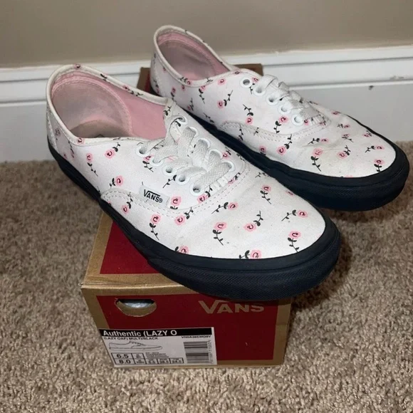 VANS Authentic Lazy Oaf Multi/Black Sneakers Men’s Size 6.5 Women’s 8 w/OG Box - Picture 5 of 10